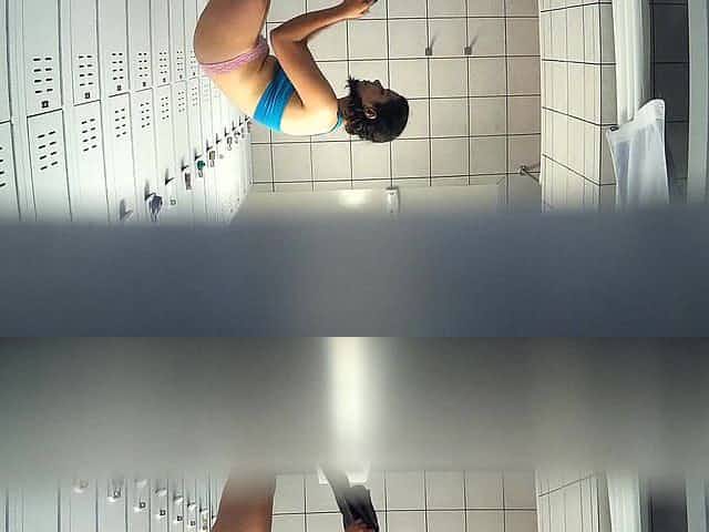 Hairy Latina shower time