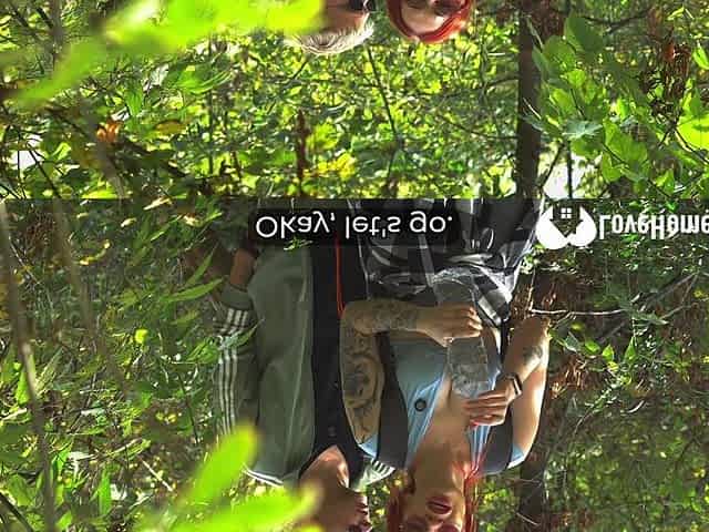 Crazy tent lovemaking with a hottie redhead babe