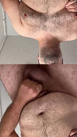 Plump Dude Plays With Penis Like Love button Afresh And Cums