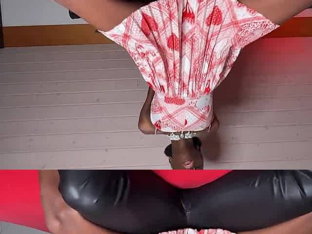 Reverse Ride with Garments - Small Afro Wife Bang - Backshot!