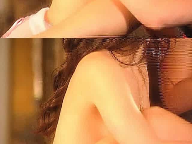 Busty brunette bitch with big boobs