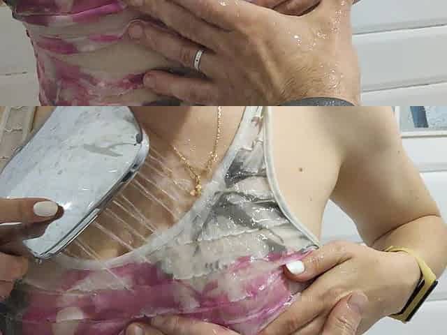I Found Pretty Girl in the Shower and She Makes Her Dress and White Panties All Wet 4K and I Put My Cock Inside of Her