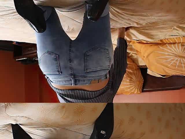 I let the maid's spouse fondle my butt and wank in front of me, I love his large rod