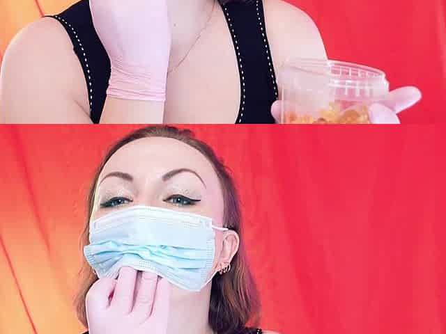 ASMR braces: giantess vore, eating jelly bears, chewing and swallowing, throat fetish