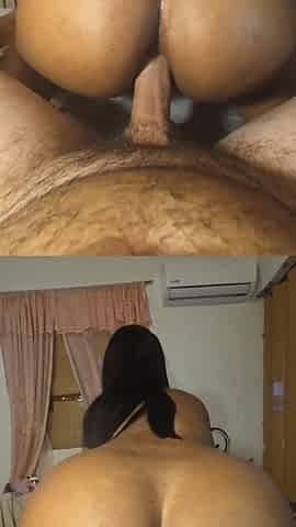 Riding my shlong with her massive butt