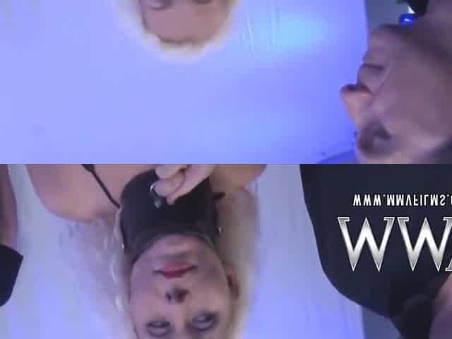Curly Haired Blondie Slurps Two Dicks For Facial Love