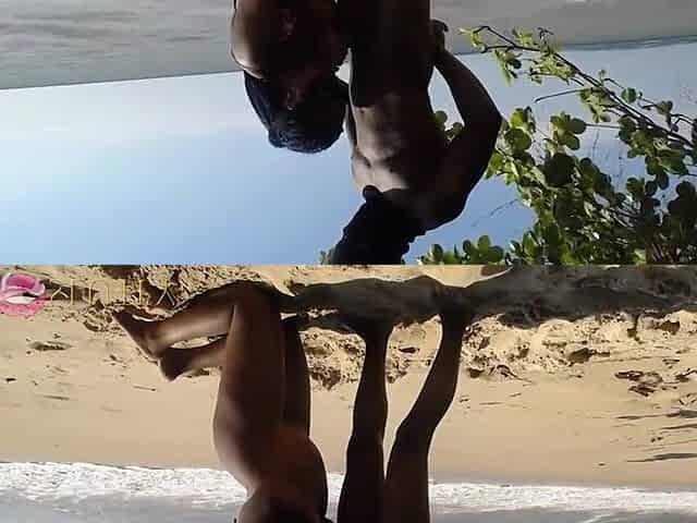 That babe handled two schlongs at the beach - Part 4