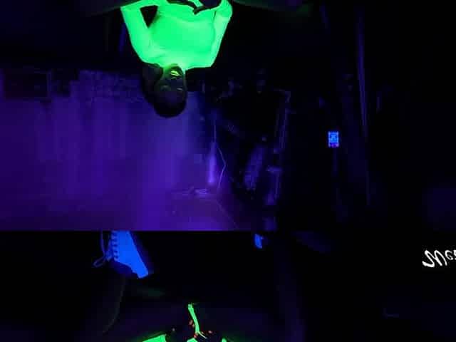 Hot MILF in Neon Body Loves to Fuck in the Dark