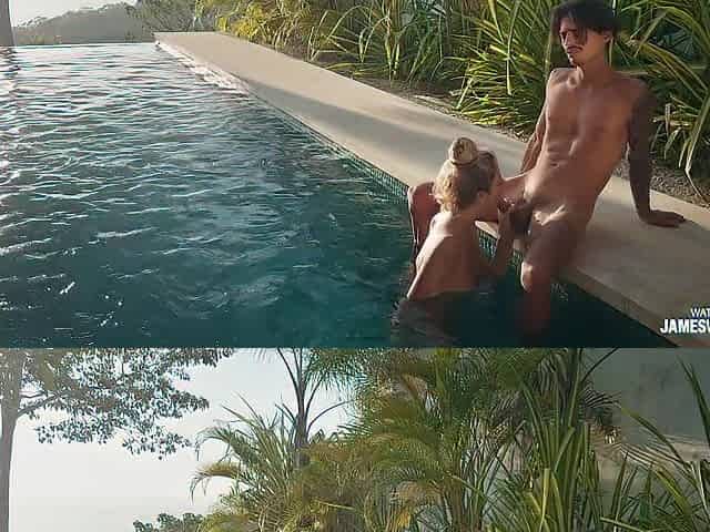 Infinity pool. Remote jungle villa. No raiment for a week.