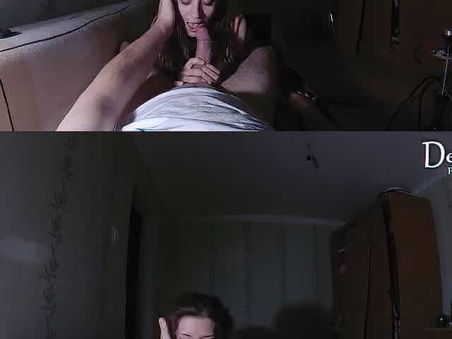 Slender angel rides me until I flooded her entire booty cum
