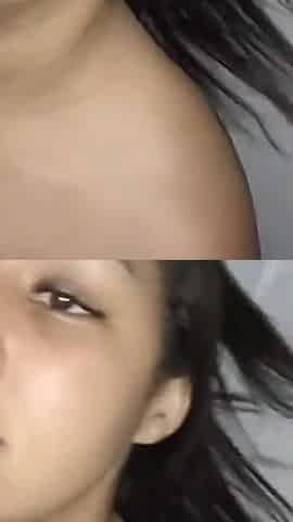 Colombian Brunette Stepsister with Big Natural Tits Loses a Bet and Now She Lets Me Take Care of Her