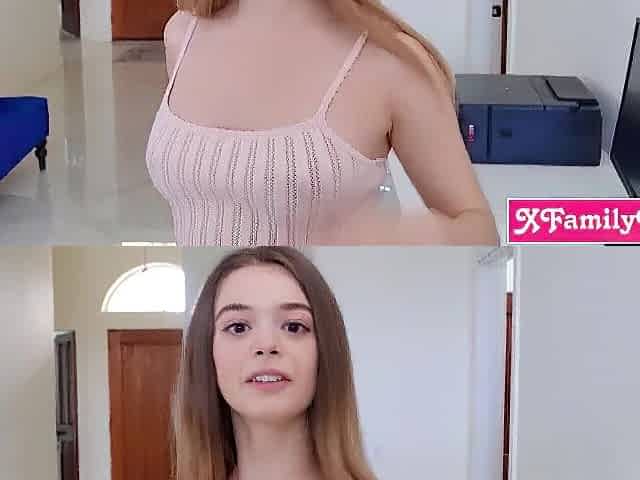 Small stepsis teen Molly Little already knew stepbro actually liked her
