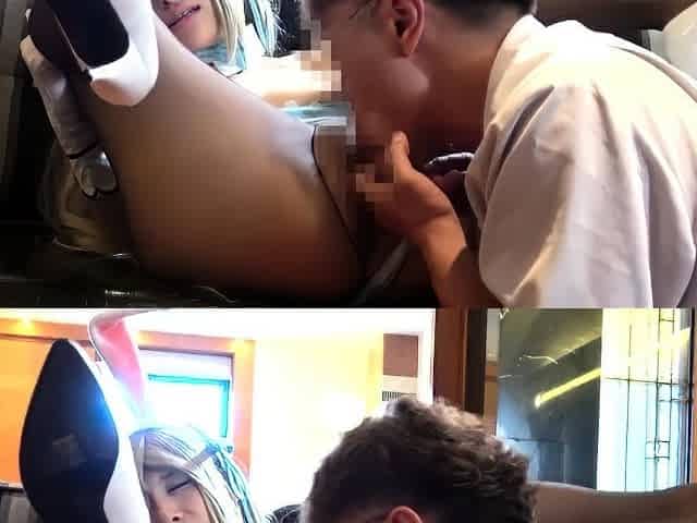 Kinky double Japanese blowjob and hardcore fucking