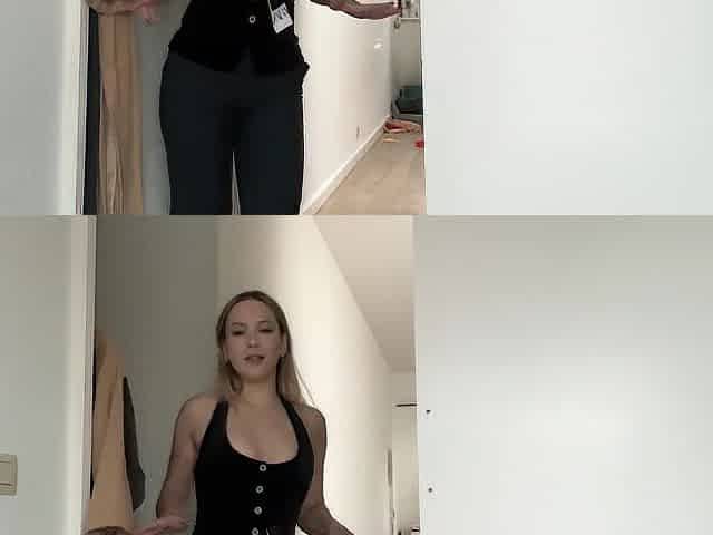 hawt beauty trying on haul changing charming watch throughout tops sexy blondie large bazookas