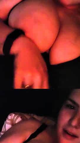 Big boob brunette masturbates on webcam