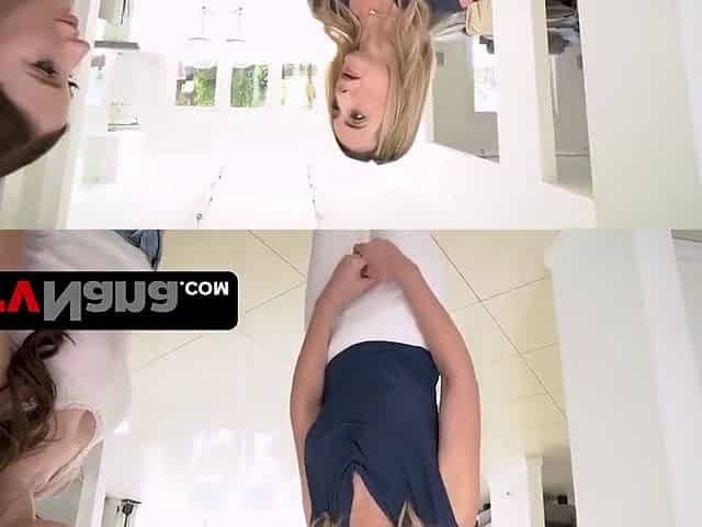 Charly Summer In Sensual Blonde Cougar And Her Sexy Young Step Grand Stepdaughter Share Lucky Stud