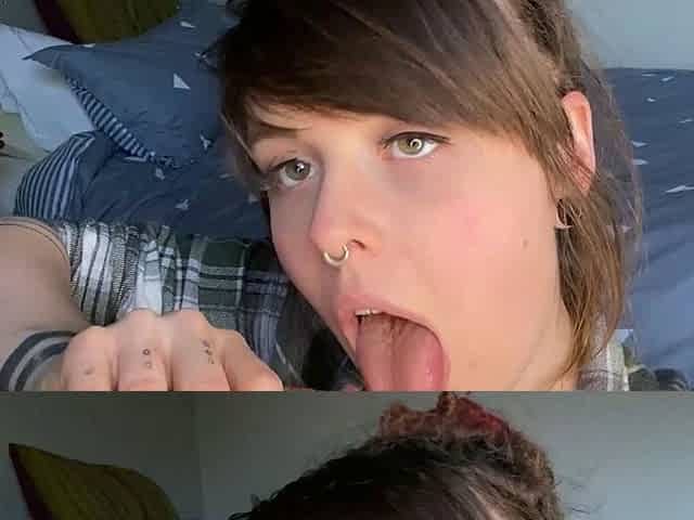 Cute amateur teen blowjob on sex dating webcam