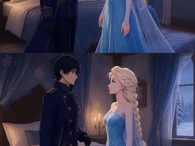 Elsa gets banged by a unmerciful outsider prince- story in Spanish- AI PORN
