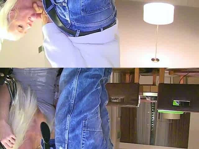 Amateur Blonde Banged Doggystyle