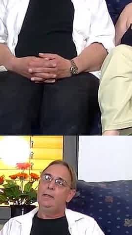 Fat Mature Gets Cum on Big Tits by Mature Man