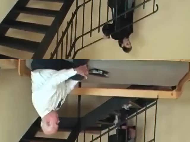 Fat silver headed Grandpa fucks skinny teen girl