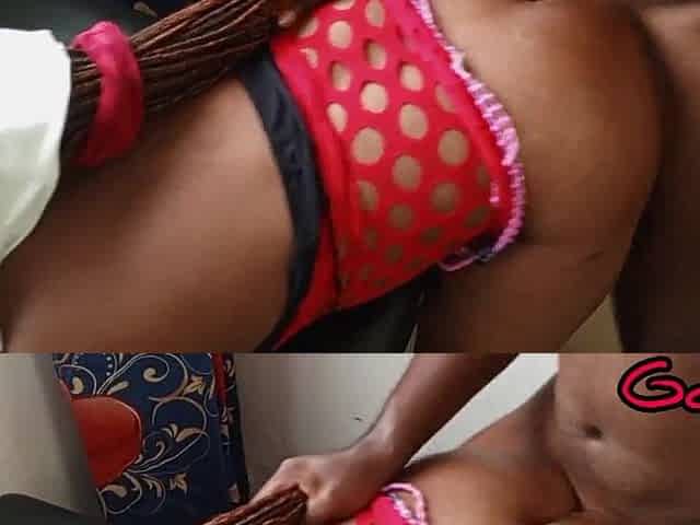 Banging my girlfriend very hard doggy style