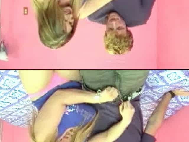 Joeys GF Raina surprises him with a sloppy blowjob when