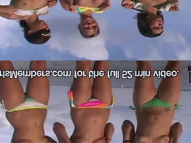 Playing Exposed On A Florida Beach