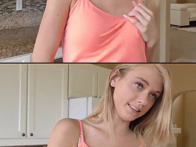 Petite Hannah Hays pleases stepdad with her teen cunny