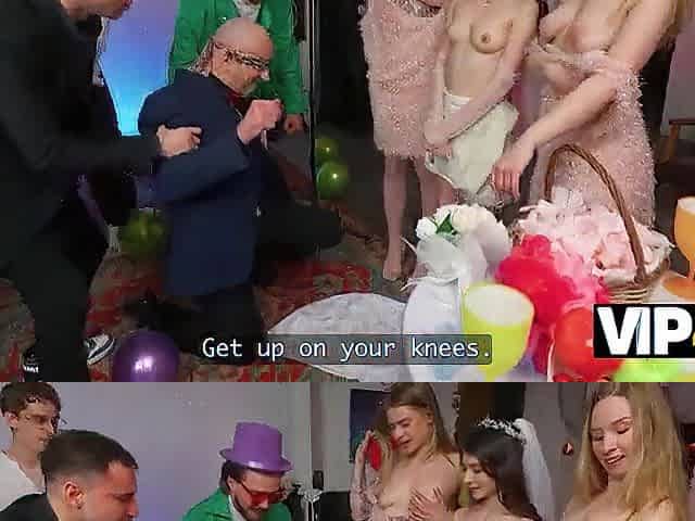 VIP4K. A Wedding Fuckfest with one Bride
