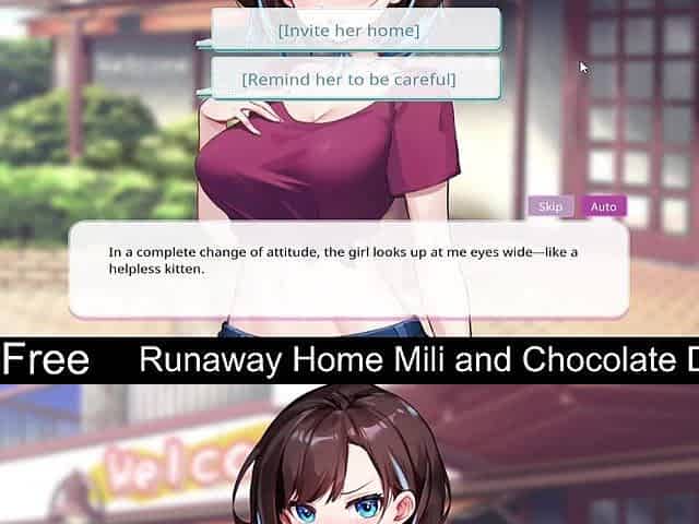 Runaway Home: Mili and Chocolate (Free Steam Demo Game) Visual Nove, lMature, Dating Sim, Raunchy Content, NSFW, Game