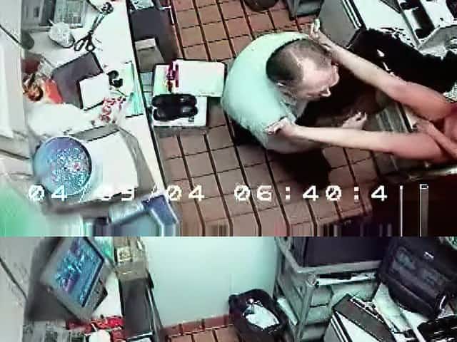 Young lady masturbates and dances for job interview