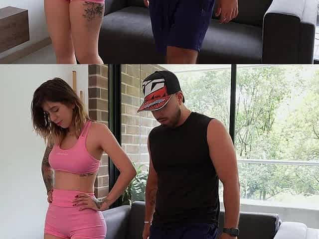 Horny and Kinky Trainer Seduces Me in the Middle of a Yoga Session to Fuck Me and Cum in My Ass