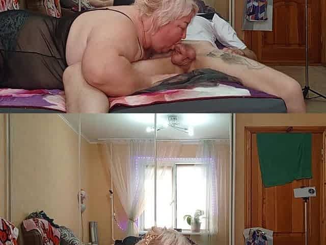 Mature Girlfriend Gives Blowjob and Swallows All the Cum