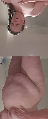 Curvy MILF Takes Shower Flashing All