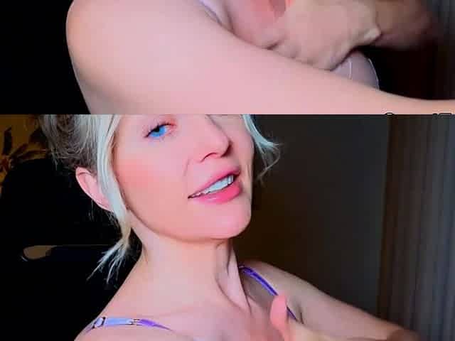 Sexy Blonde MILF Makes Her Pussy Wet
