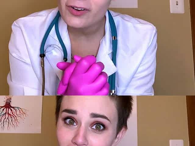 Cute curly brunette solo webcam masturbation