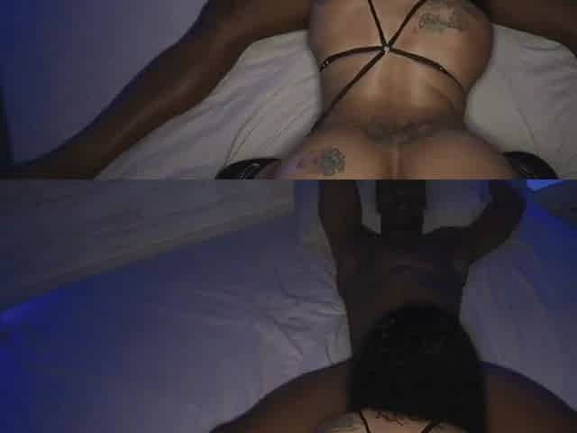 Lascivious ebony wife getting screwed by her boss