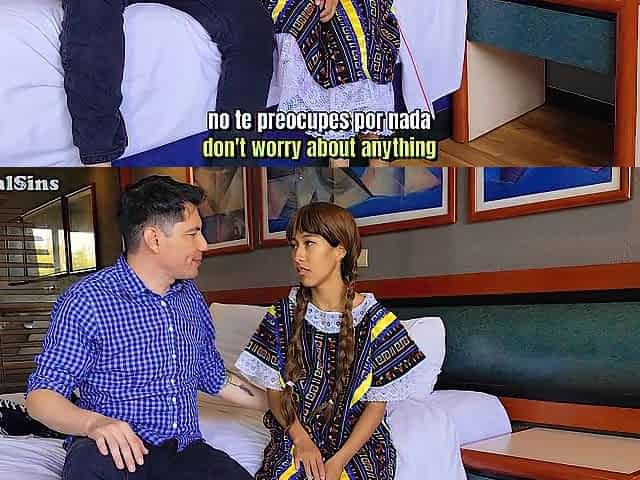 MEXICAN DRILLED FOR CASH - Stranger on the street suggests to buy all her candie if that babe assents to screw