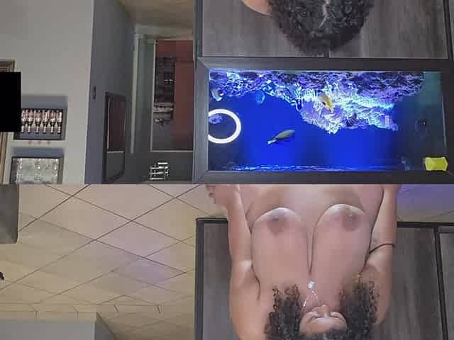 BBW Bouncing Her Giant Boobs and Big Ass, Big Pussy View From Below