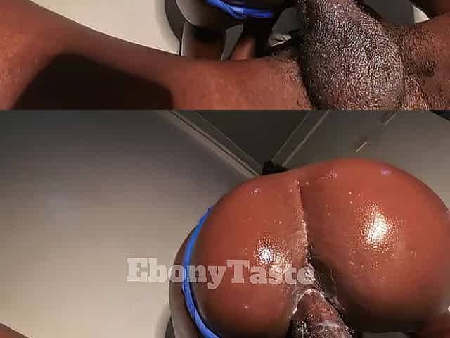 Black Angel Uses Dick To Fill Her Constricted Twat