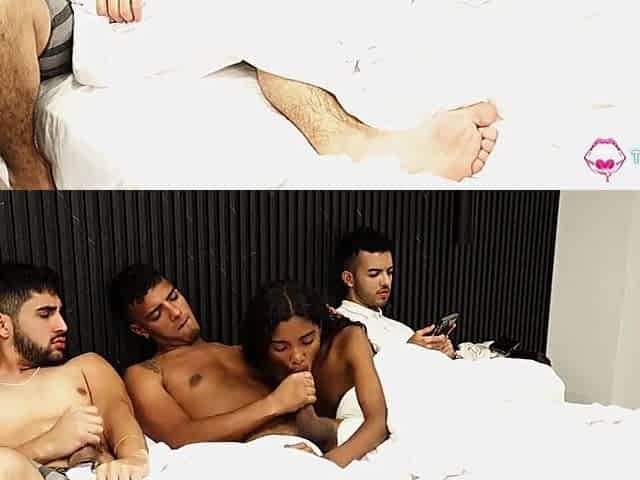Slender eighteen-year-old ebony woman is corrupted