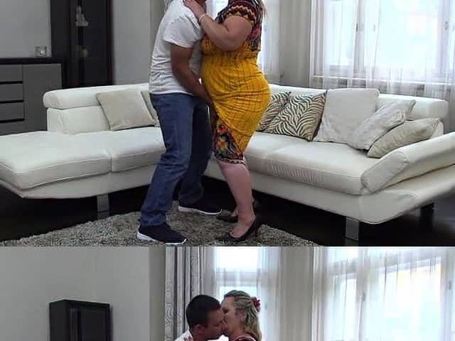 Chubby housewife Summer doing her toyboy