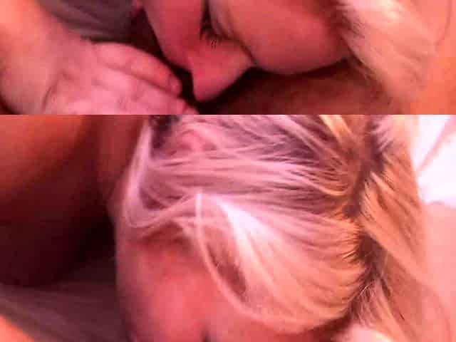 Bitch gives wam blowjob and handjob in pov scene