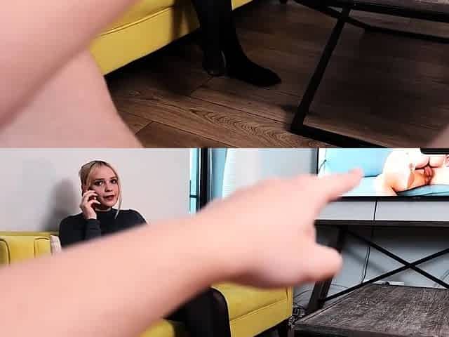 Caught cheating mega-slut gets used like a fucktoy on phone