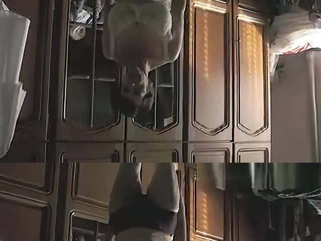 Busty mature wife undressing