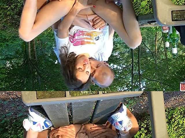 Extremely Horny Girl In A Public Park