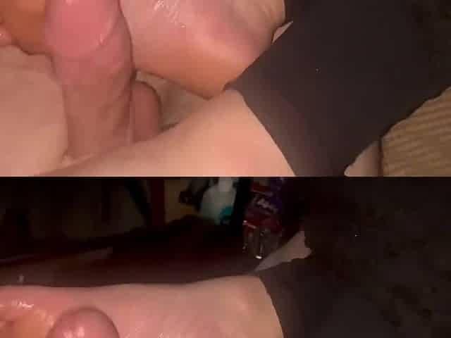 Woken up by large schlong banging my feet so I finish him off - Ella Arch & Mr. Archh - Amateur Pair