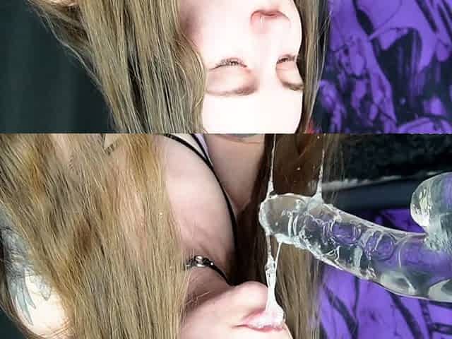 Lovely Amateur teen brunette masturbating outdoor