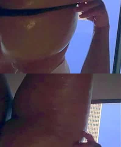 Hawt mother I'd like to fuck pounds the one and the other holes squirting all over the floor